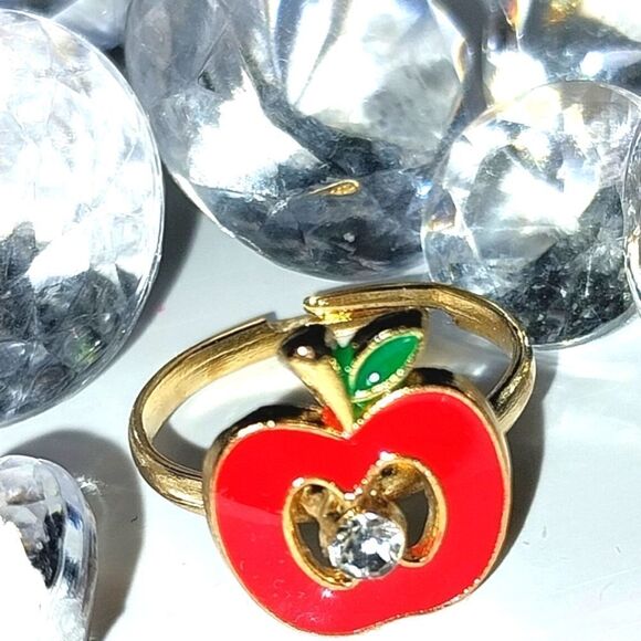 Super cute girls jeweled adjustable ring - Picture 1 of 5